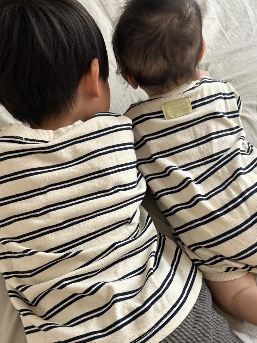 ボーダーロンパース COCO HUG 海外子供服 夏