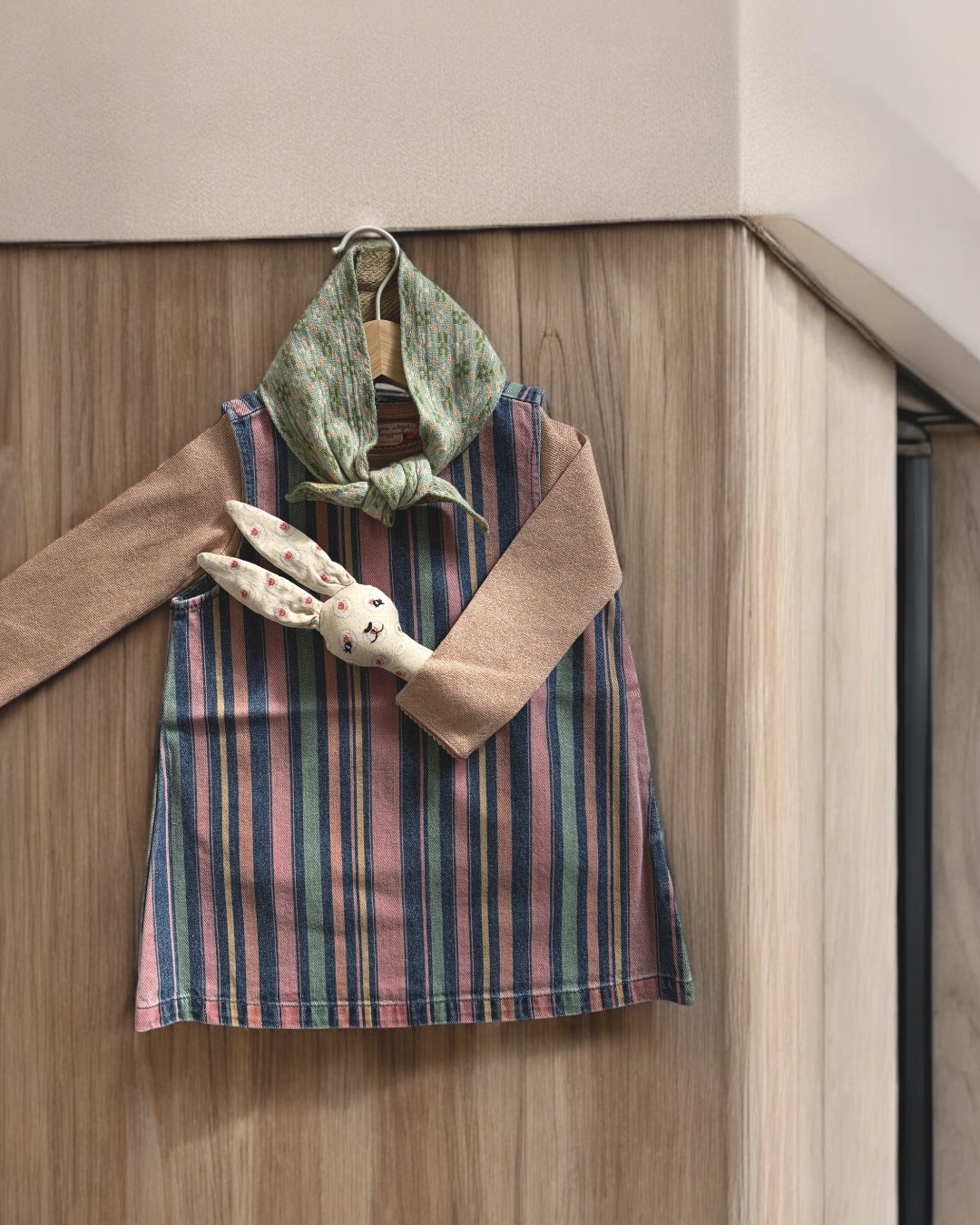 Dimpou baby&kids 2026年春 ストライプジャンパースカート 海外子供服コーデ