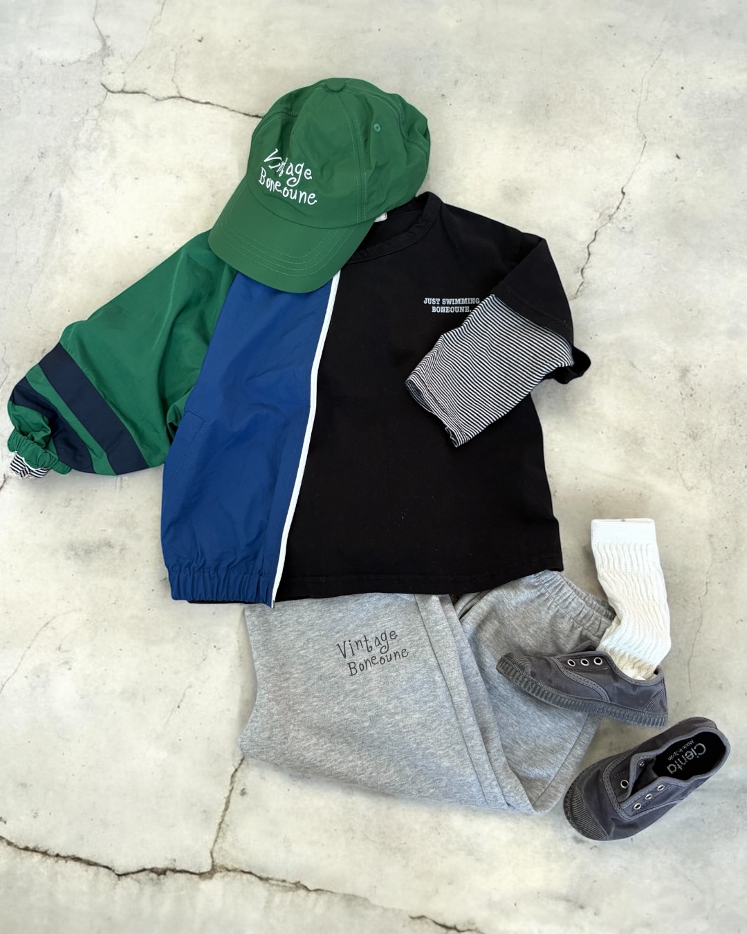 terre. 2026年春 韓国子供服 スポーティコーデ BONEOUNE