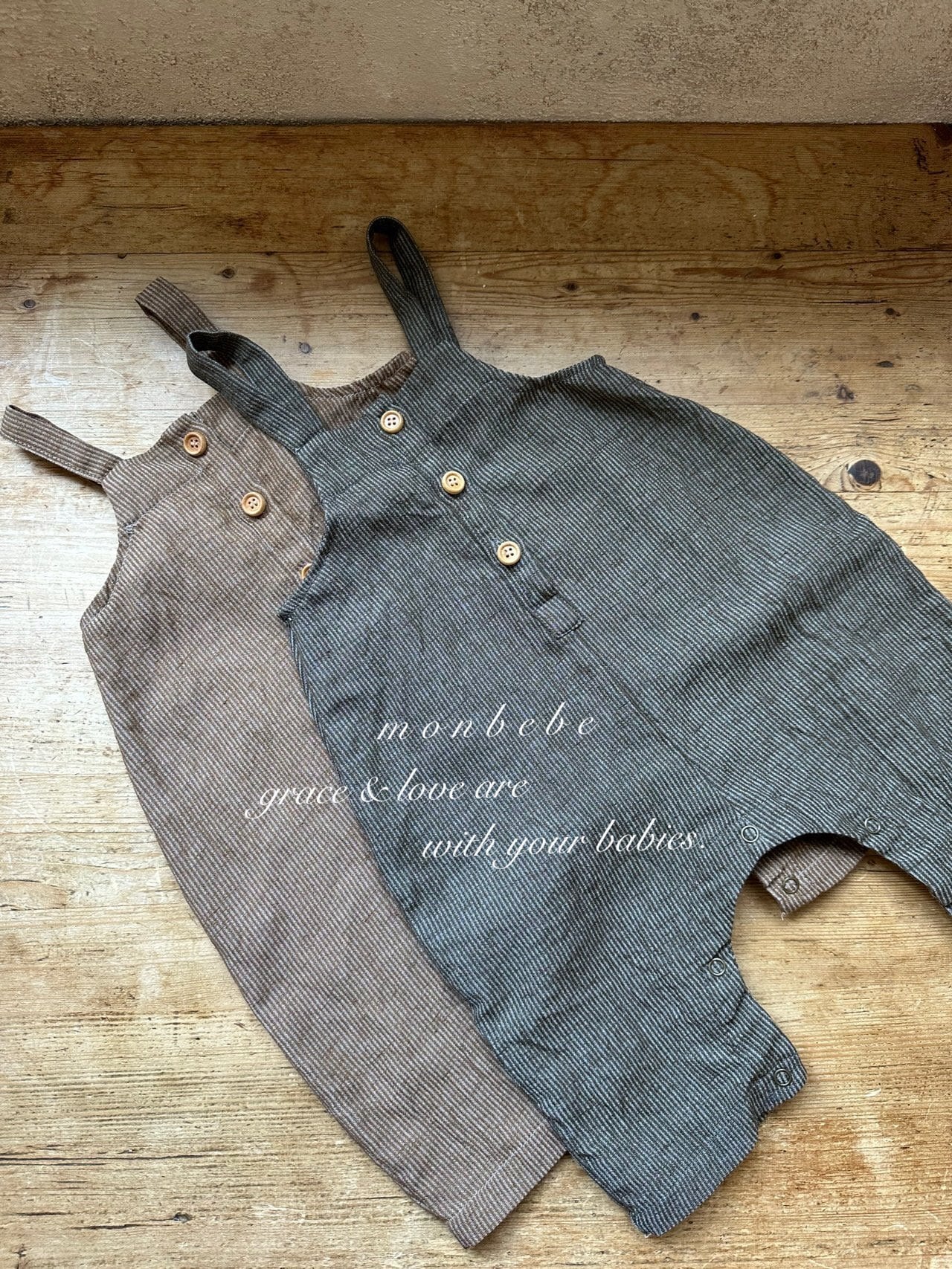 brown / khaki サスペンダー