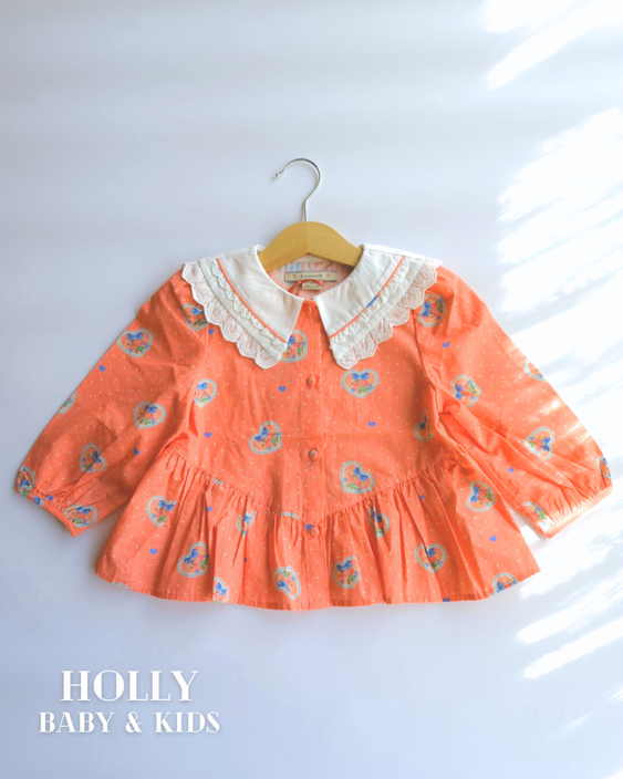 オーガニックコットン ハートカラーシャツ