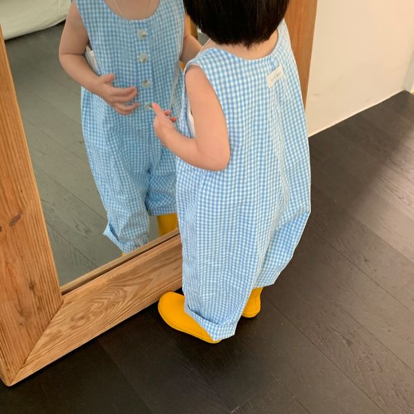 Picnic Gingham Suit - Blue